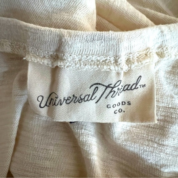 Universal Thread Cotton Peasant Style Relaxed Fit Blouse Cream Color Size XS - Picture 7 of 7